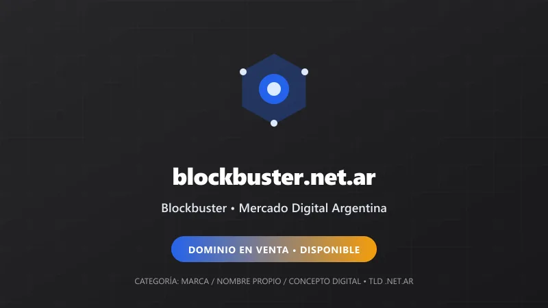 Identidad gráfica y activo digital para Blockbuster en Argentina